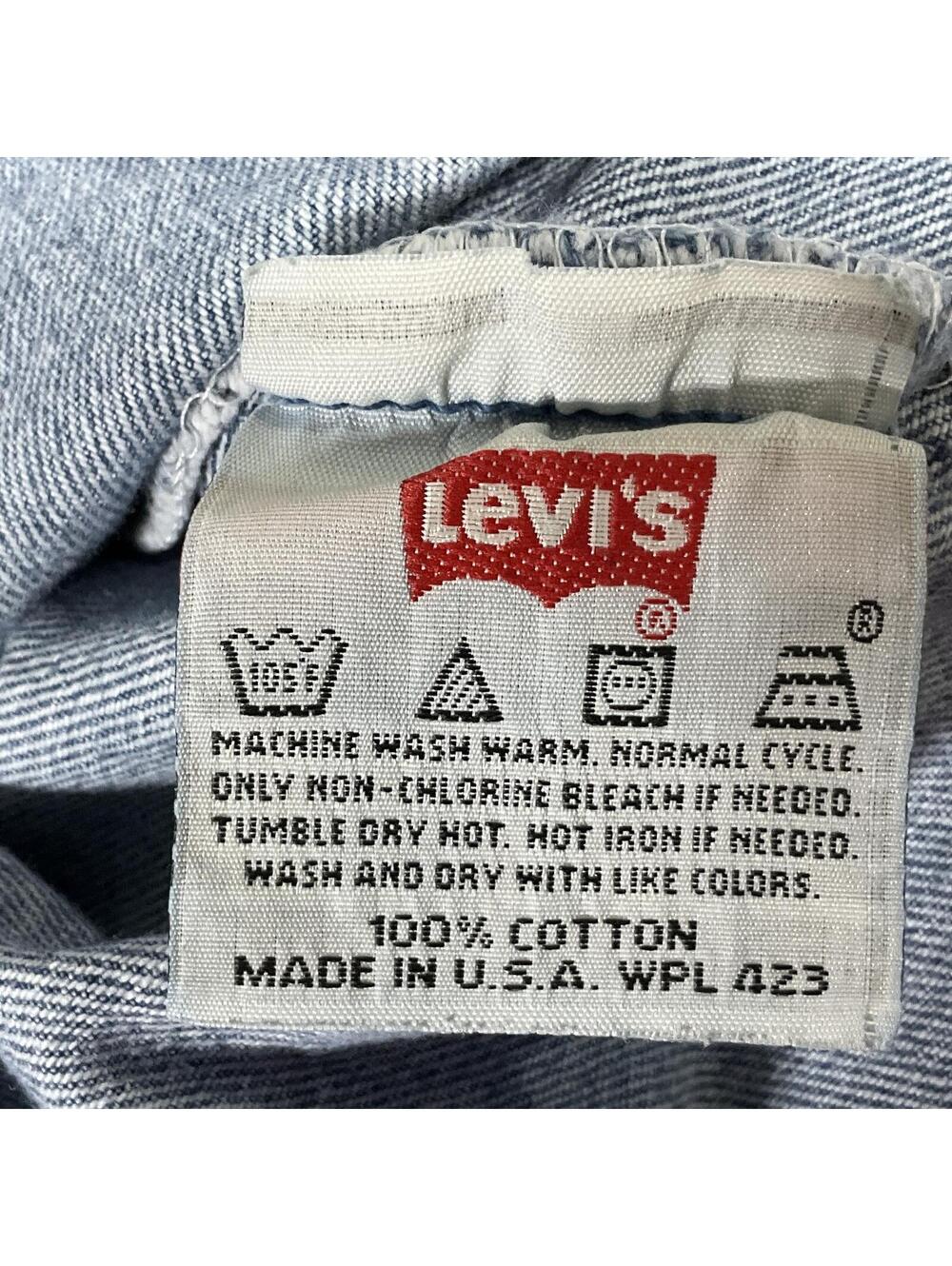 Vintage 1993 USA Levi's 501 Button Fly Classic Fit Jeans 34x32 men’s b20 - Picture 3 of 9